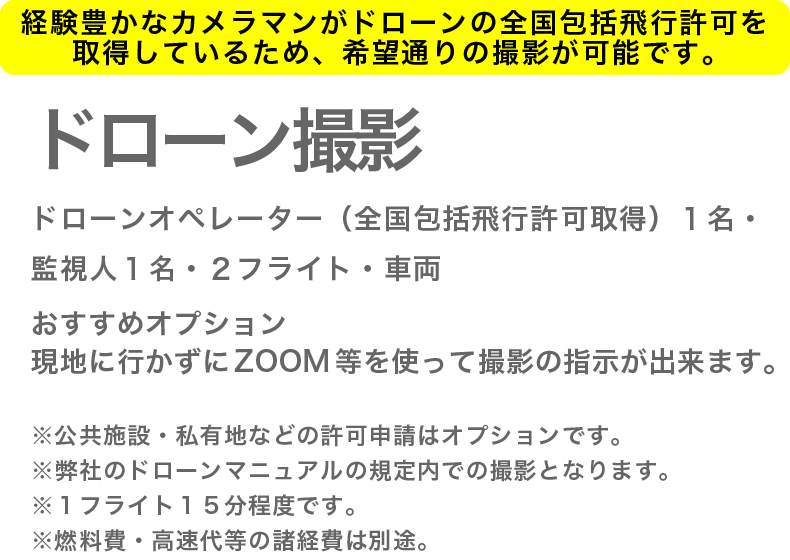 ドローン撮影